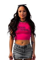 FUCKED UP Boobs Not Bombs Free Palestine Tank (Pink)