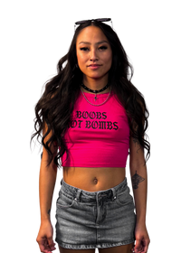 FUCKED UP Boobs Not Bombs Free Palestine Tank (Pink)